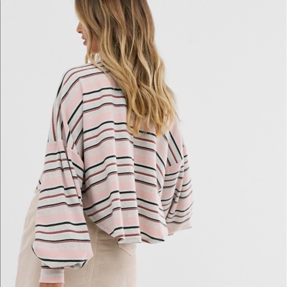 Last one ☝️ NWT Free People Steph Balloon Top - Picture 2 of 8